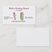 おもしろいなホットドッグの立場の名刺 名刺 (正面/裏面)