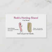 おもしろいなホットドッグの立場の名刺 名刺 (正面)