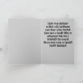 おもしろいなボクシンググラブのバースデー・カード カード (内部)