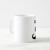 おもしろいなボスのコーヒー・マグ、髭 コーヒーマグカップ (正面左)