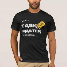 おもしろいなボスの仕事のマスターの名前をカスタムするV06 Tシャツ
