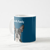 おもしろいなボストンテリアのマグ コーヒーマグカップ (正面左)