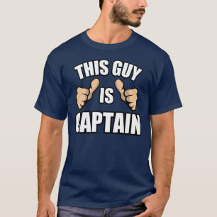 おもしろいなボートの大尉の発言: この人は大尉です Tシャツ