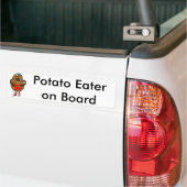 おもしろいなポテトの食べ物のフライドポテトの漫画 バンパーステッカー (トラック上)