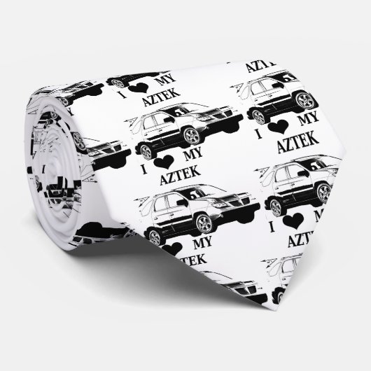 おもしろいなポンティアクAztek車のタイ ネクタイ (ロール)