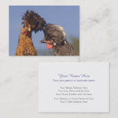 おもしろいなポーランドの鶏は名刺2味方しました 名刺 (正面/裏面)