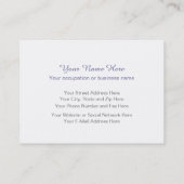 おもしろいなポーランドの鶏は名刺2味方しました 名刺 (裏面)