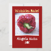 おもしろいなマイル標石の誕生日 招待状 (正面)