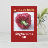 おもしろいなマイル標石の誕生日 招待状 (スタンド正面)