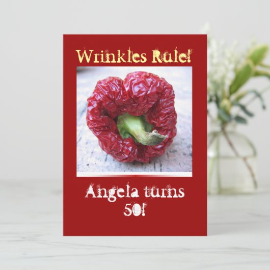 おもしろいなマイル標石の誕生日 招待状 (スタンド正面)