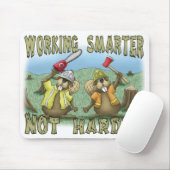 おもしろいなマウスパッド: より頭が切れるな働くこと マウスパッド (マウス)