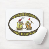 おもしろいなマウスパッド: 働くより頭が切れるなより堅くない マウスパッド (マウス)