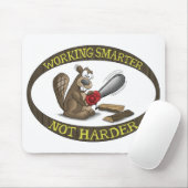 おもしろいなマウスパッド: 働くより頭が切れるなより堅くない マウスパッド (マウス)
