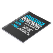 おもしろいなマッサージセラピスト-マッサージの特別料金 ノートブック (左側)