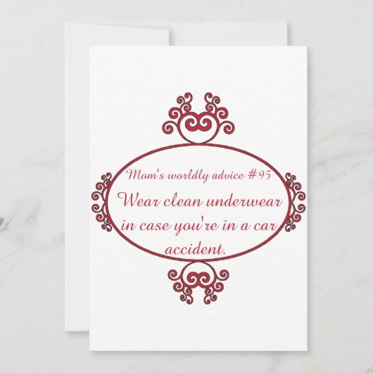 おもしろいなママは彼女のためのTシャツ及びギフトで引用します 招待状 (正面)