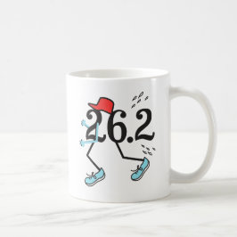 おもしろいなマラソン選手26.2 -ランナーのためのギフト コーヒーマグカップ