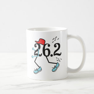 おもしろいなマラソン選手26.2 -ランナーのためのギフト コーヒーマグカップ