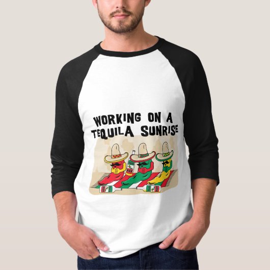 おもしろいなメキシコテキーラの日の出 Tシャツ (正面)