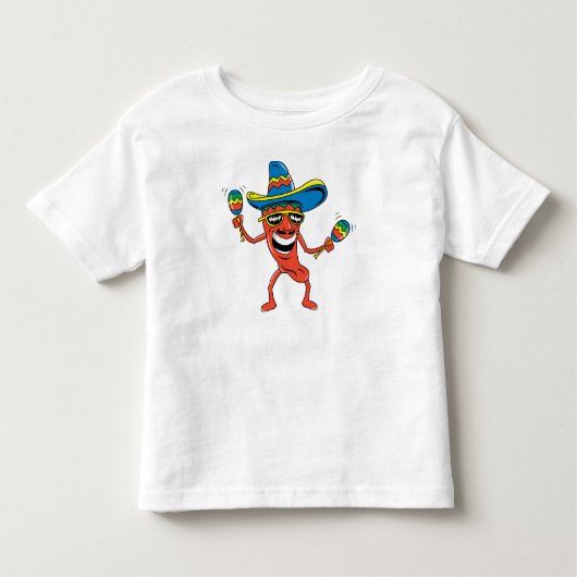 おもしろいなメキシコ子供 トドラーTシャツ (正面)