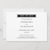 おもしろいなモダンの自由な飲み物の写真の保存日付カード セーブザデート (裏面)