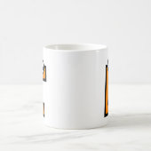 おもしろいなモノグラムの手紙E コーヒーマグカップ (中央)