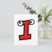 おもしろいなモノグラムの手紙I ポストカード (スタンド正面)