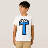 おもしろいなモノグラムの手紙T Tシャツ (正面フル)
