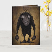 おもしろいなモンスターのトロール カード (黄色い花)