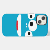 おもしろいなモンスターの顔 iPhoneケース (裏面横)