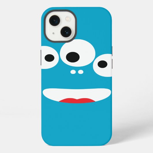 おもしろいなモンスターの顔 iPhoneケース (裏面)