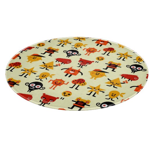 おもしろいなモンスターパターン カッティングボード (角)