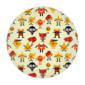 おもしろいなモンスターパターン カッティングボード (正面)