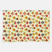 おもしろいなモンスターパターン キッチンタオル (横)