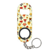 おもしろいなモンスターパターン キーホルダー栓抜き (裏面)