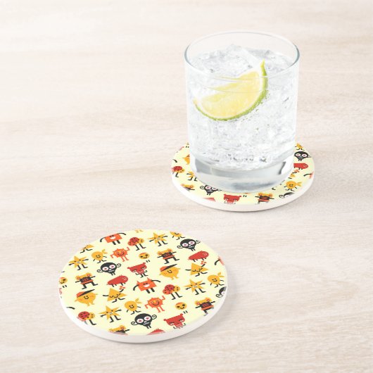 おもしろいなモンスターパターン コースター (側面)