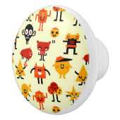 おもしろいなモンスターパターン セラミックノブ (右)