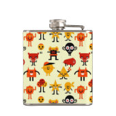 おもしろいなモンスターパターン フラスク (裏面)