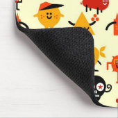 おもしろいなモンスターパターン マウスパッド (コーナー)