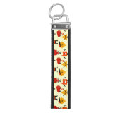 おもしろいなモンスターパターン リストバンドキーホルダー (鍵トップ)