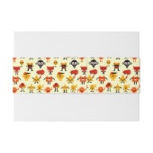 おもしろいなモンスターパターン 招待状ベリーバンド (裏面例)