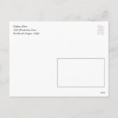 おもしろいなヤムルカの幸せなハヌカーのシカの青の格子縞 シーズンポストカード (裏面)