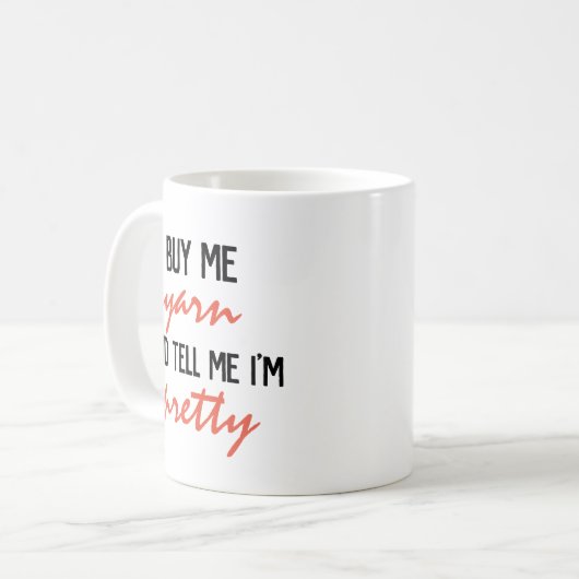 おもしろいなヤーンの引用文 コーヒーマグカップ (正面左)