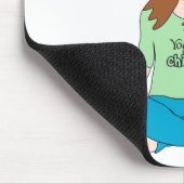 おもしろいなユダヤ人のヨガのひよこShalommm マウスパッド (コーナー)