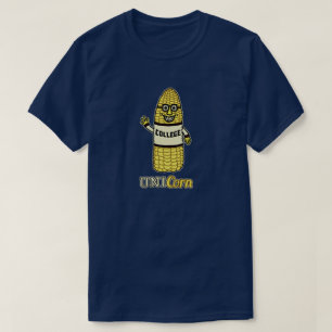 おもしろいなユニコーンのトウモロコシ大学しゃれ Tシャツ