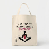 おもしろいなヨガのトートバック トートバッグ (正面)