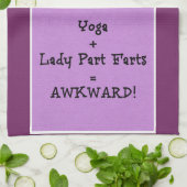 おもしろいなヨガ キッチンタオル (折り畳み)