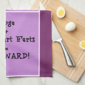 おもしろいなヨガ キッチンタオル (四つ折り)