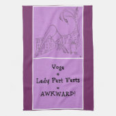 おもしろいなヨガ キッチンタオル (縦)