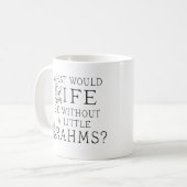 おもしろいなヨハネス・ブラームス音楽引用文 コーヒーマグカップ (正面左)