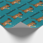 おもしろいなラッコの卒業の漫画 ラッピングペーパー (角)